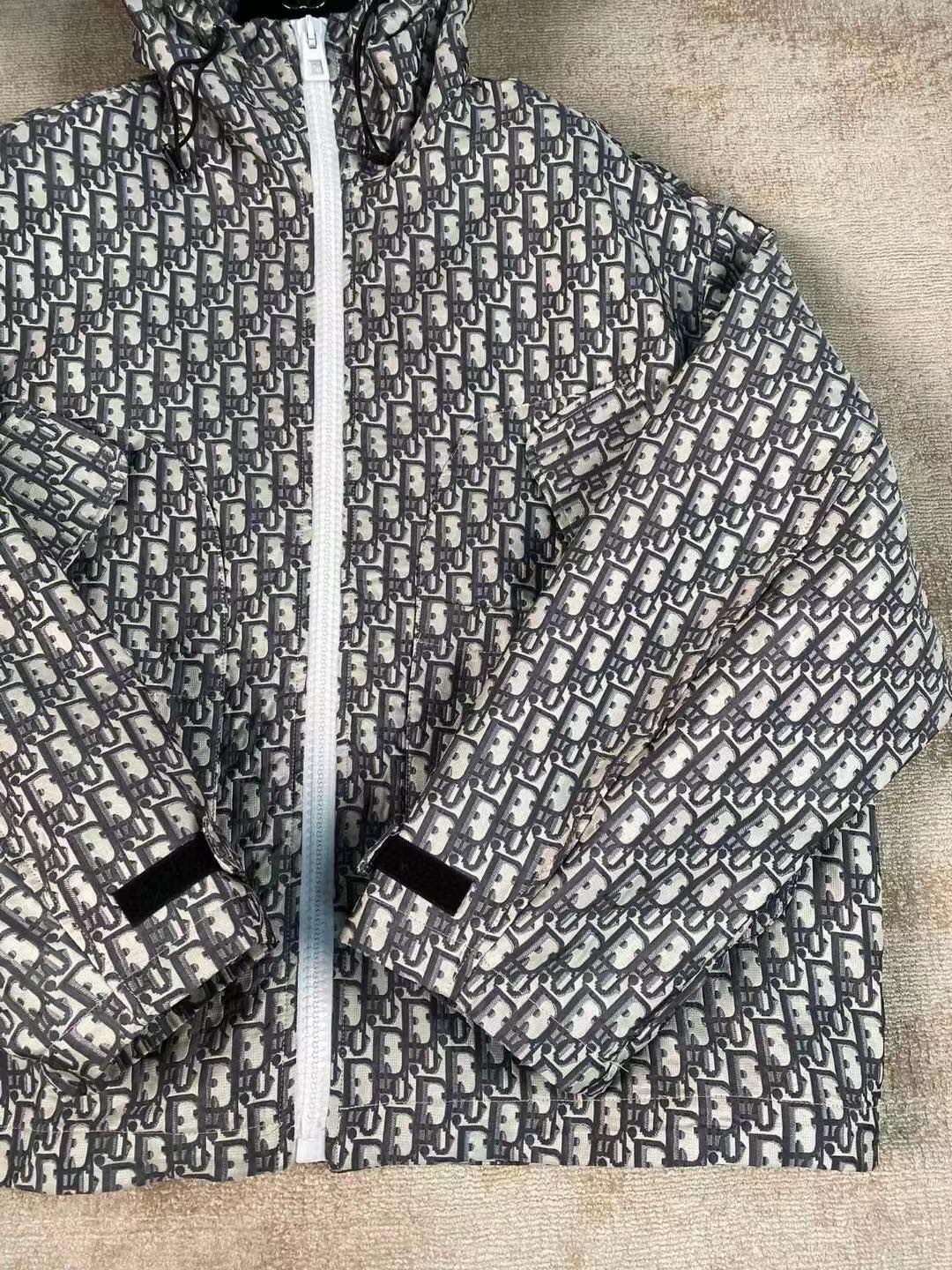 디올(Dior) 오블리크 워싱 테크니컬 후드 블루종 - 이미지 3