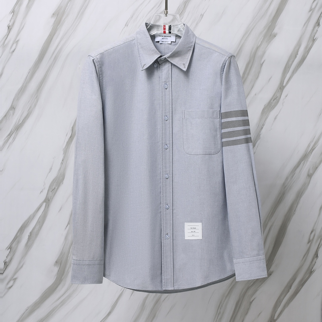 톰브라운(Thom Browne) 시그니처 암밴드 옥스퍼드 버튼다운 셔츠 - 이미지 2