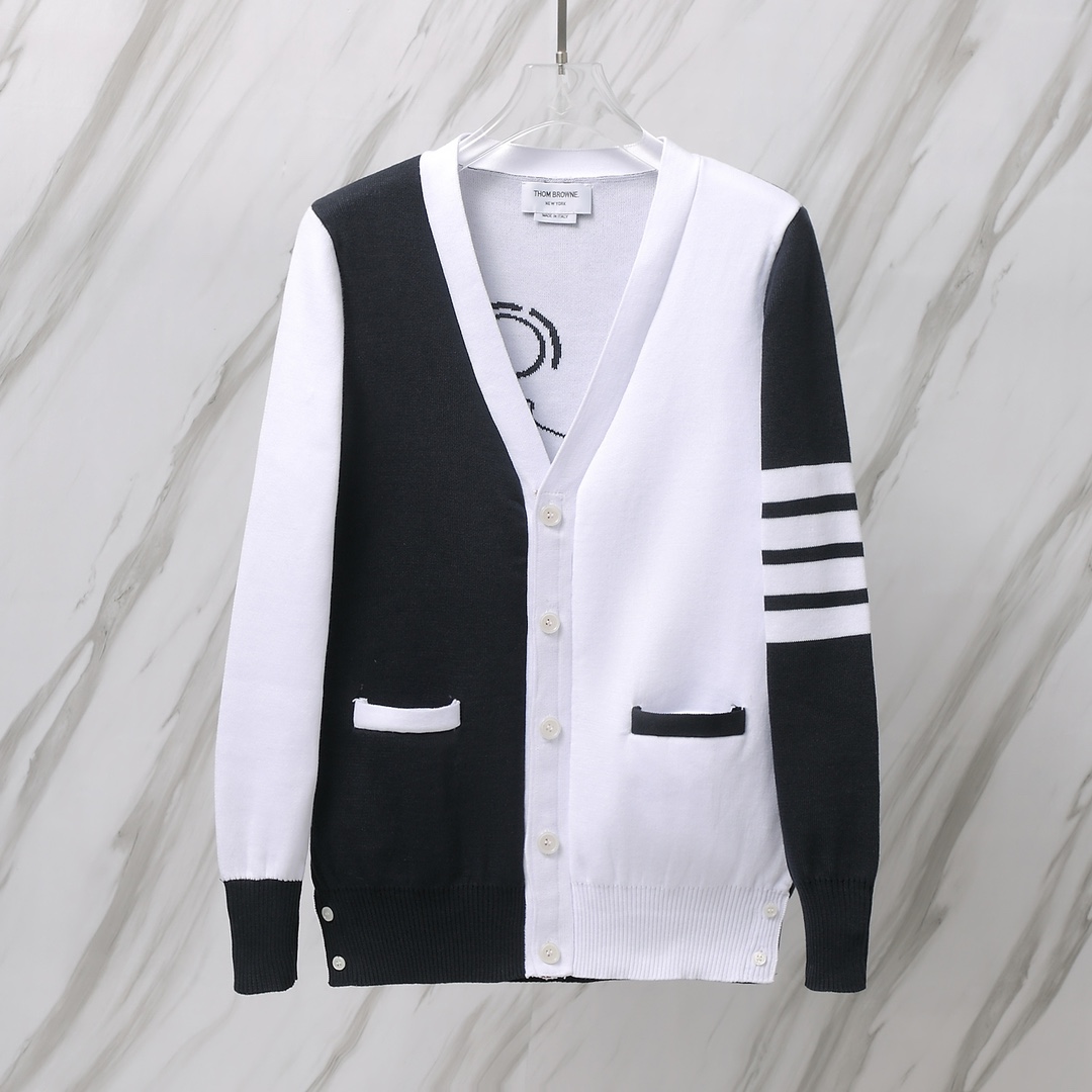 톰브라운(Thom Browne) 헥터 & 스틱맨 그래픽 펀메드 가디건