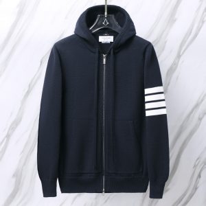 톰브라운 세일링 보트 인타르시아 사선 풀오버 후드티