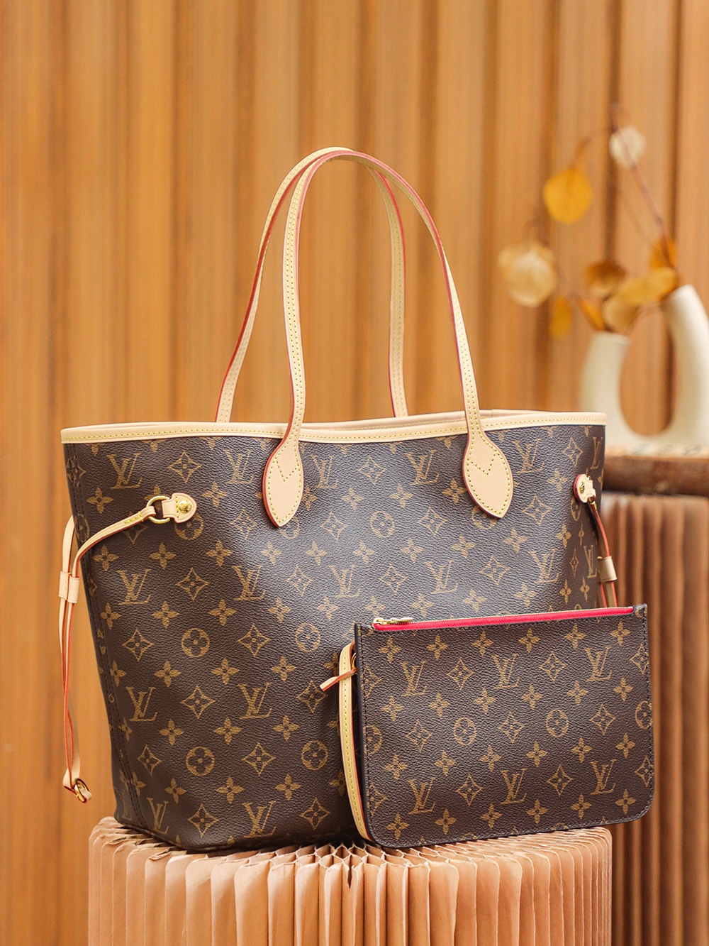루이비통(Louis Vuitton)네버풀 MM(Neverfull MM) 모노그램 캔버스 토트백 - 이미지 3