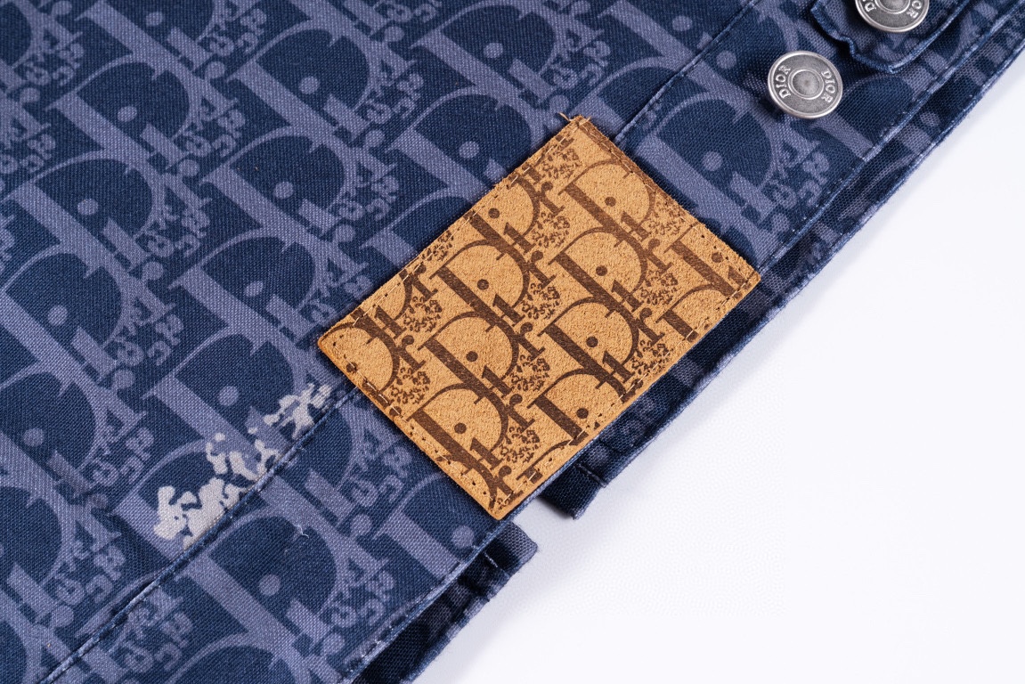 디올(Dior) x 데님 티어스 디올 티어스 지퍼 블루종 - 이미지 3