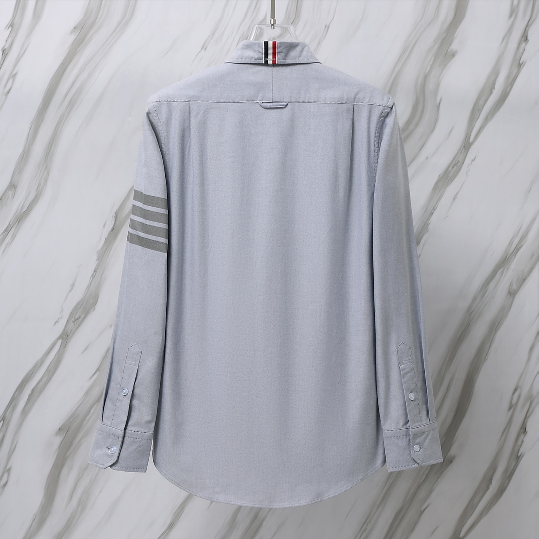 톰브라운(Thom Browne) 시그니처 암밴드 옥스퍼드 버튼다운 셔츠 - 이미지 3