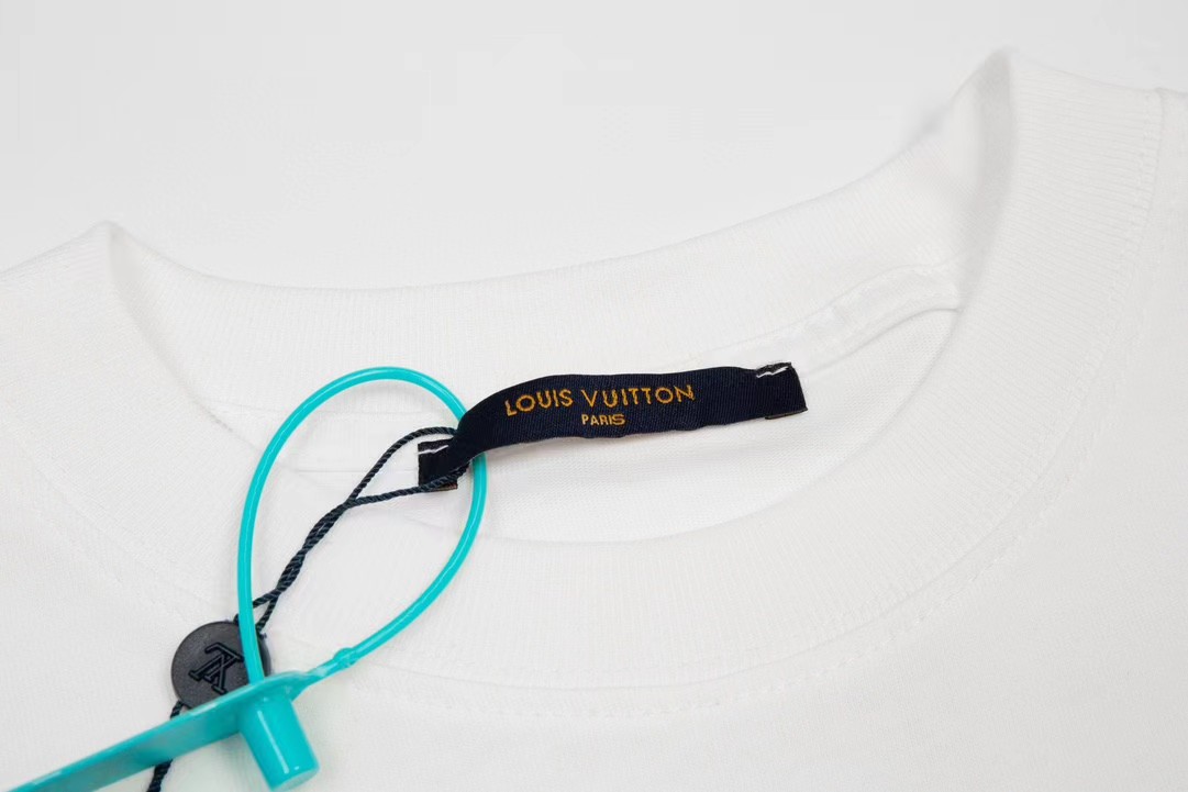 루이비통 (Louis Vuitton) 리본 & 버드 그래픽 티셔츠 - 이미지 4