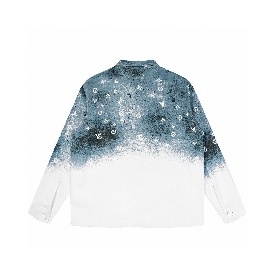 루이비통(Louis Vuitton) 그라데이션 모노그램 데님 자켓 - 이미지 4