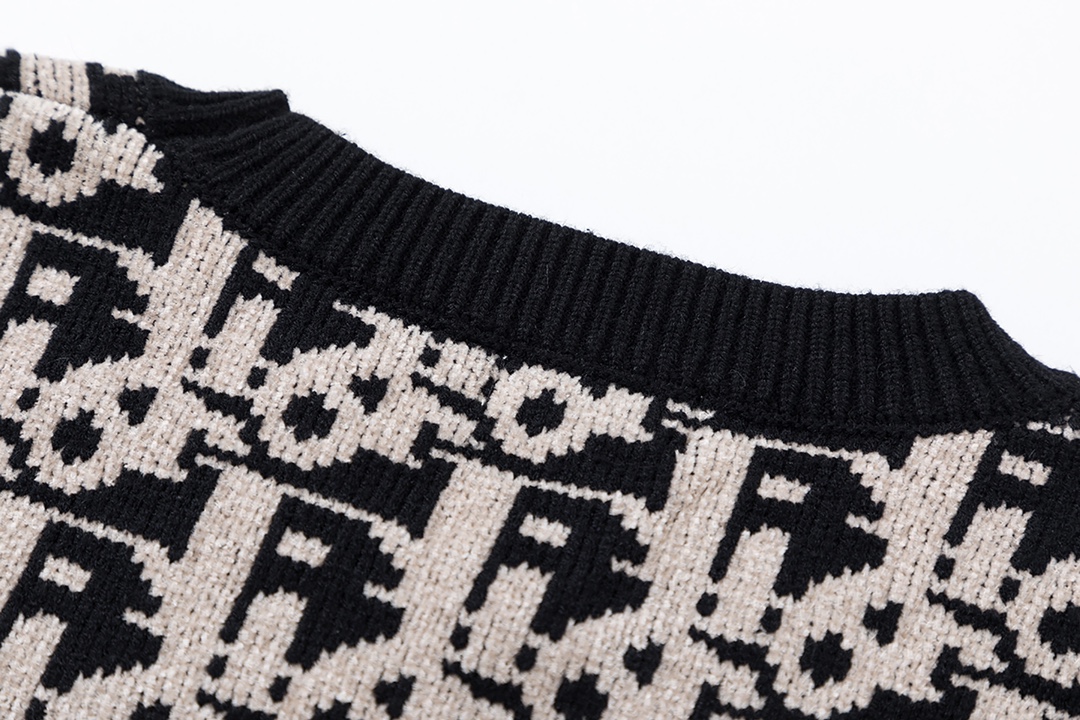 디올(Dior) 오블리크 자카드 니트 스웨터 - 이미지 4