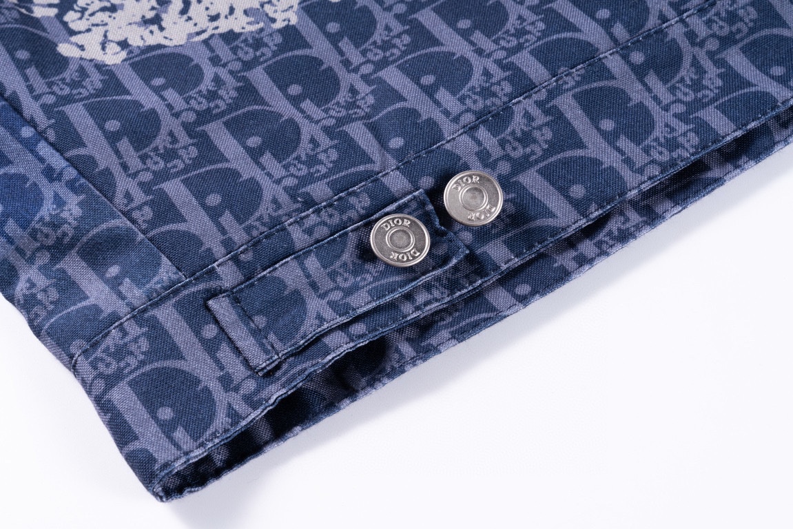 디올(Dior) x 데님 티어스 디올 티어스 지퍼 블루종 - 이미지 4