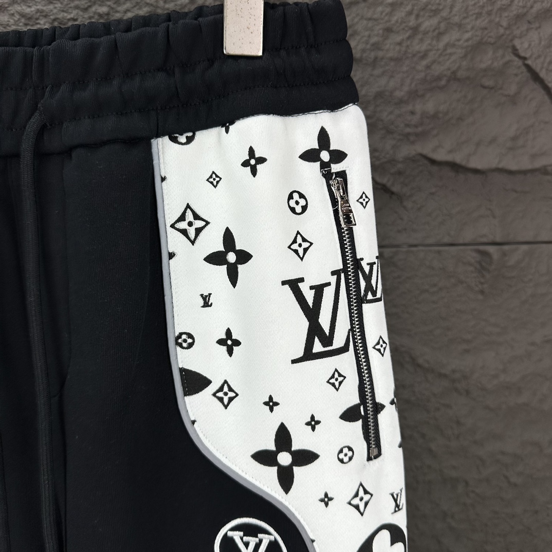 루이비통 (Louis Vuitton) 사이드 패널 모노그램 스웨트 조거 팬츠 - 이미지 5