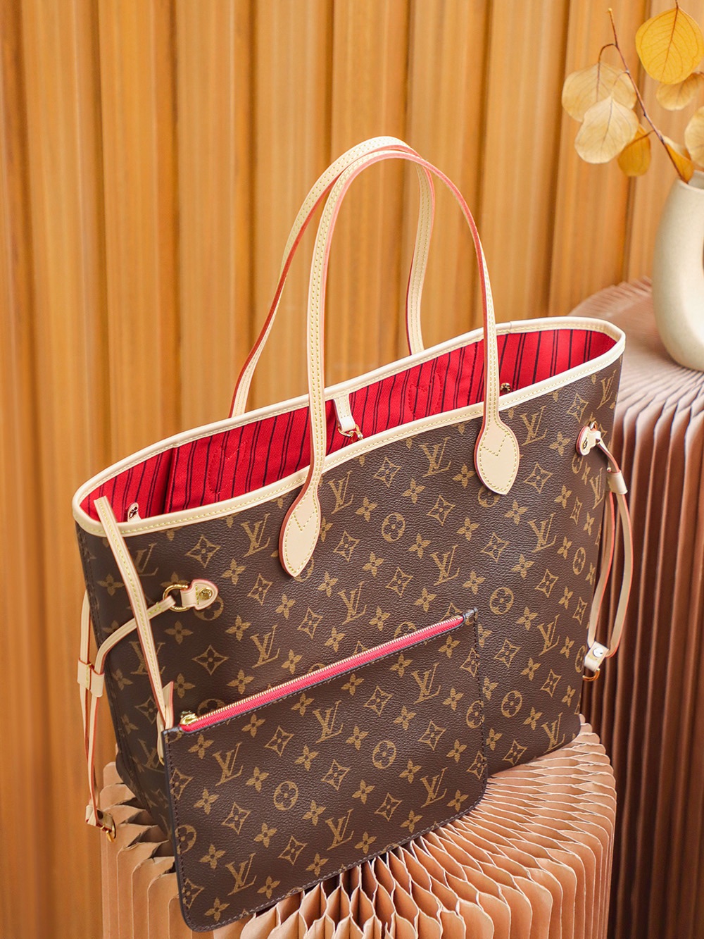 루이비통(Louis Vuitton)네버풀 MM(Neverfull MM) 모노그램 캔버스 토트백 - 이미지 5