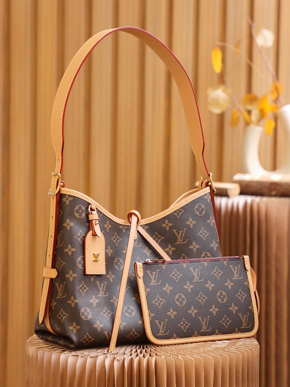 루이비통(Louis Vuitton) 캐리올(CarryAll) PM 모노그램 핸드백 - 이미지 5