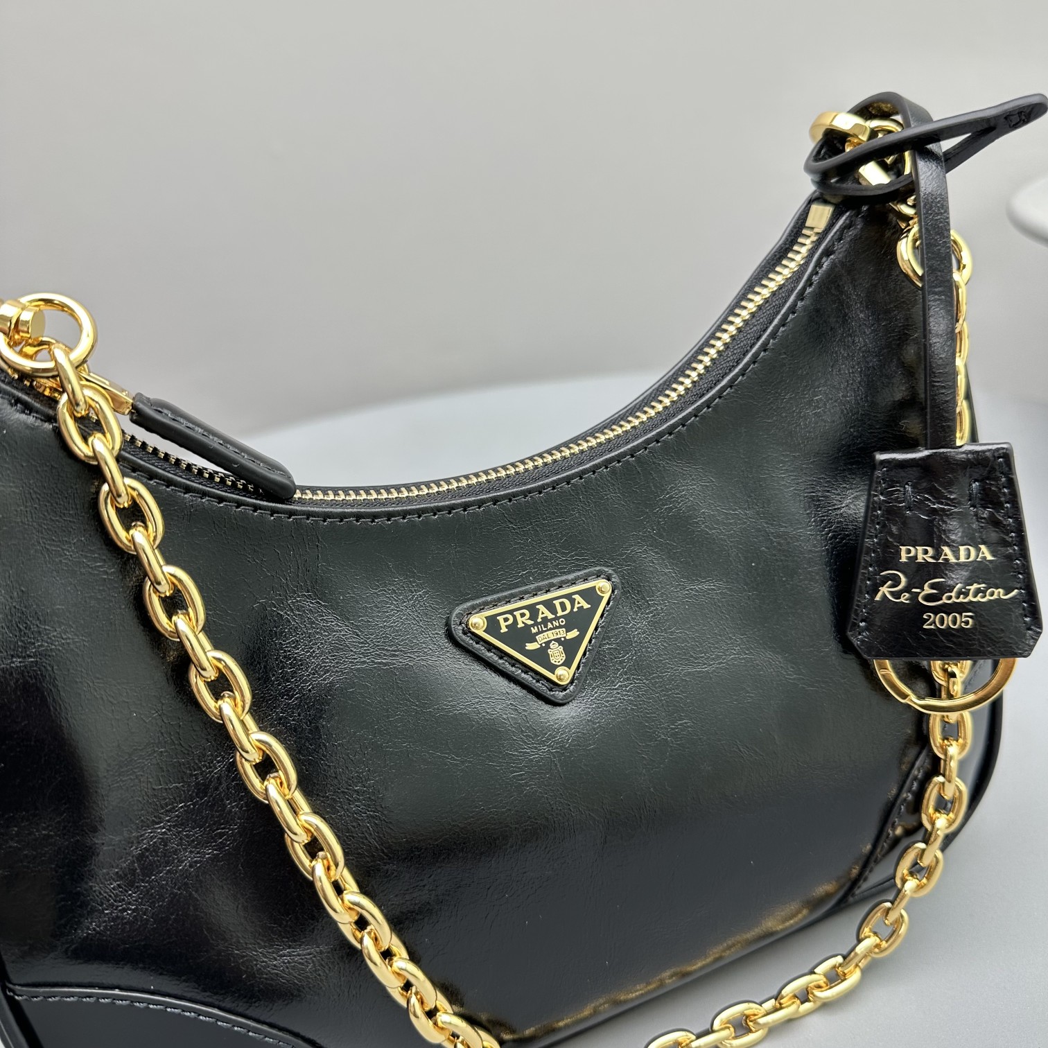 프라다(PRADA) 나플락 페이턴트 가죽 백 - 이미지 5