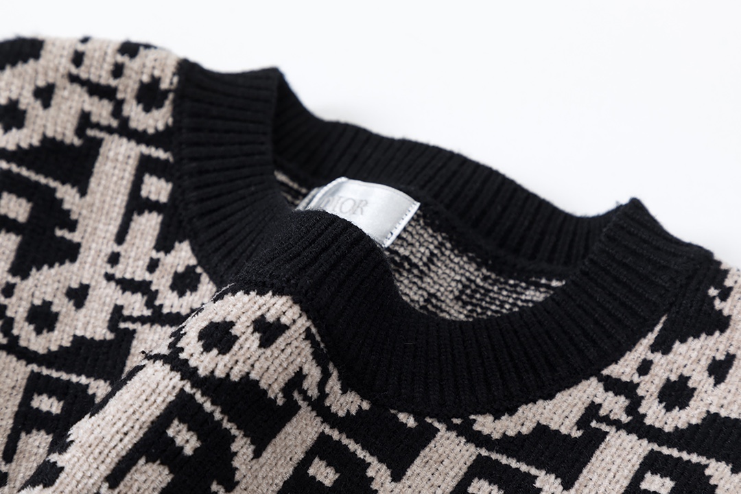 디올(Dior) 오블리크 자카드 니트 스웨터 - 이미지 5