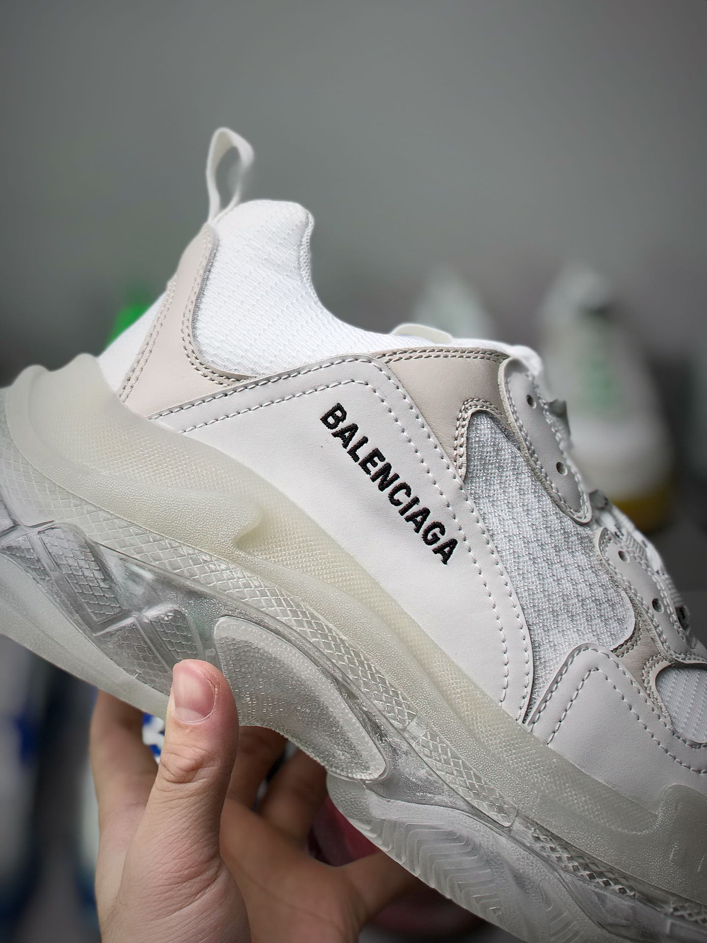 발렌시아가 (Balenciaga) 트리플 S 클리어 솔 스니커즈 - 이미지 6