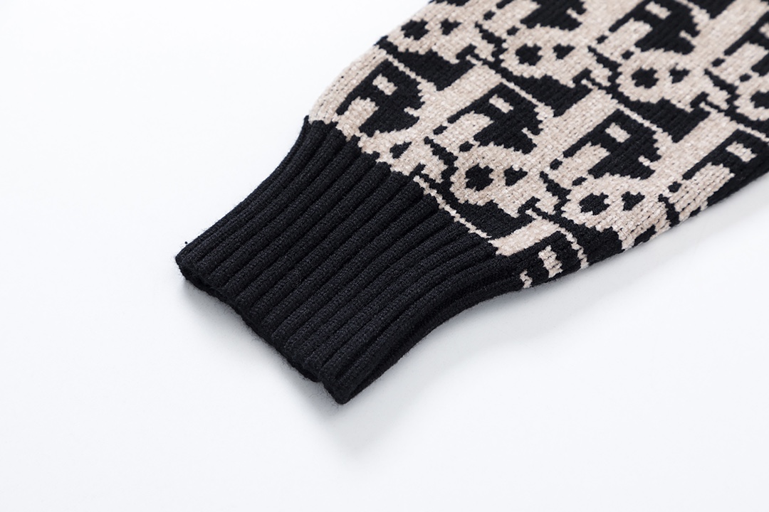 디올(Dior) 오블리크 자카드 니트 스웨터 - 이미지 6