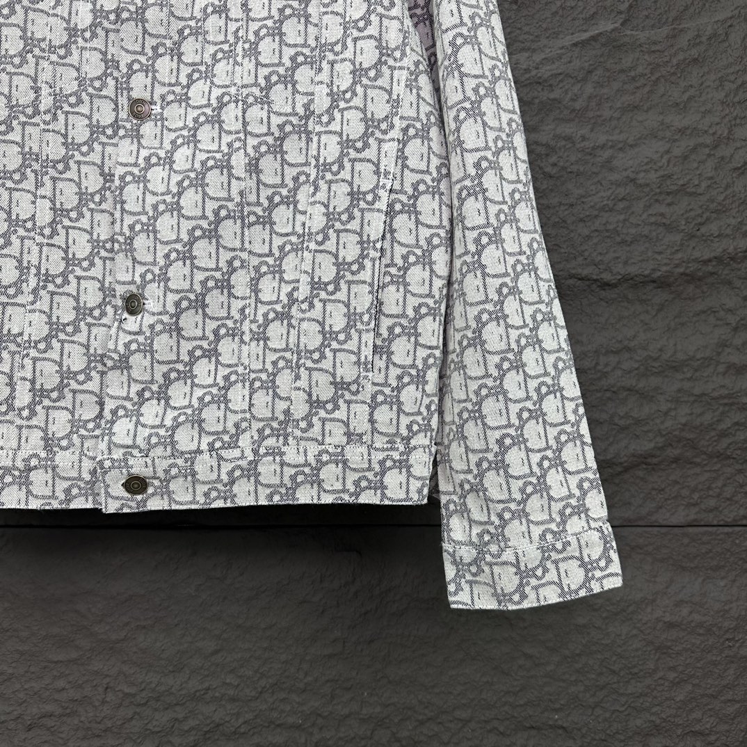 디올(Dior) 오블리크 카스리 코튼 데님 오버셔츠 - 이미지 6