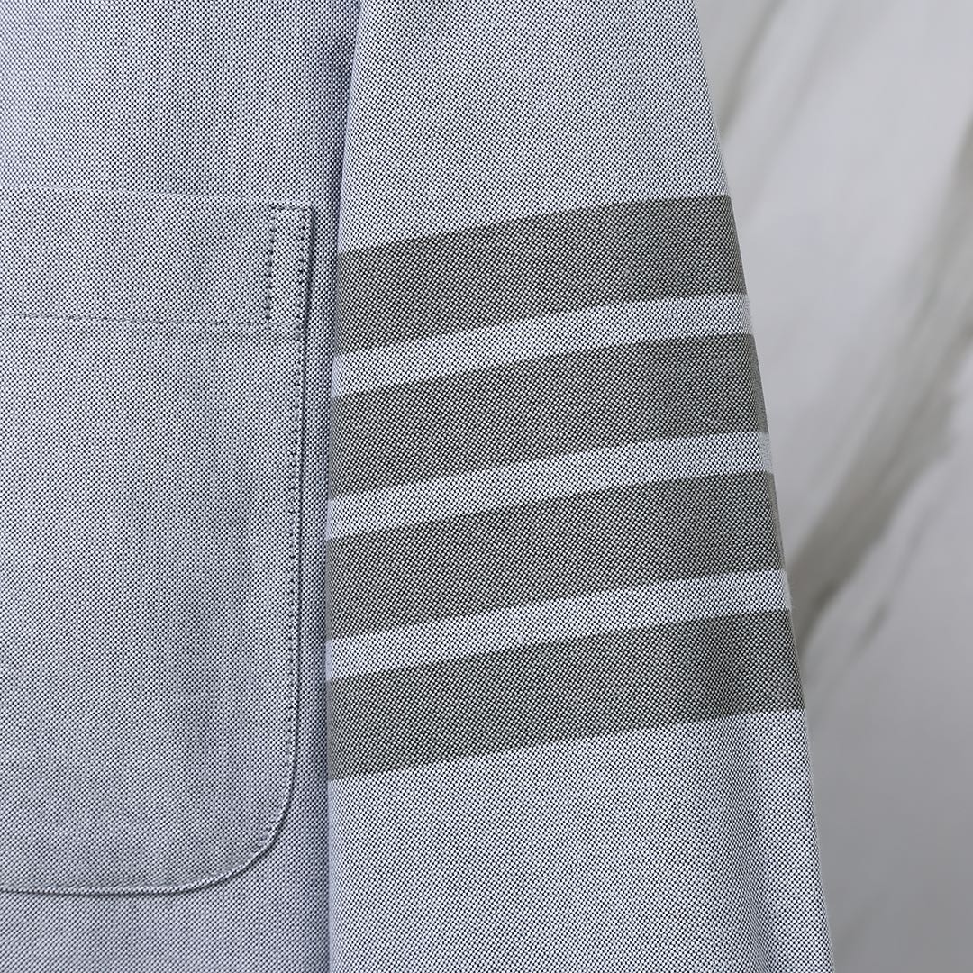 톰브라운(Thom Browne) 시그니처 암밴드 옥스퍼드 버튼다운 셔츠 - 이미지 6