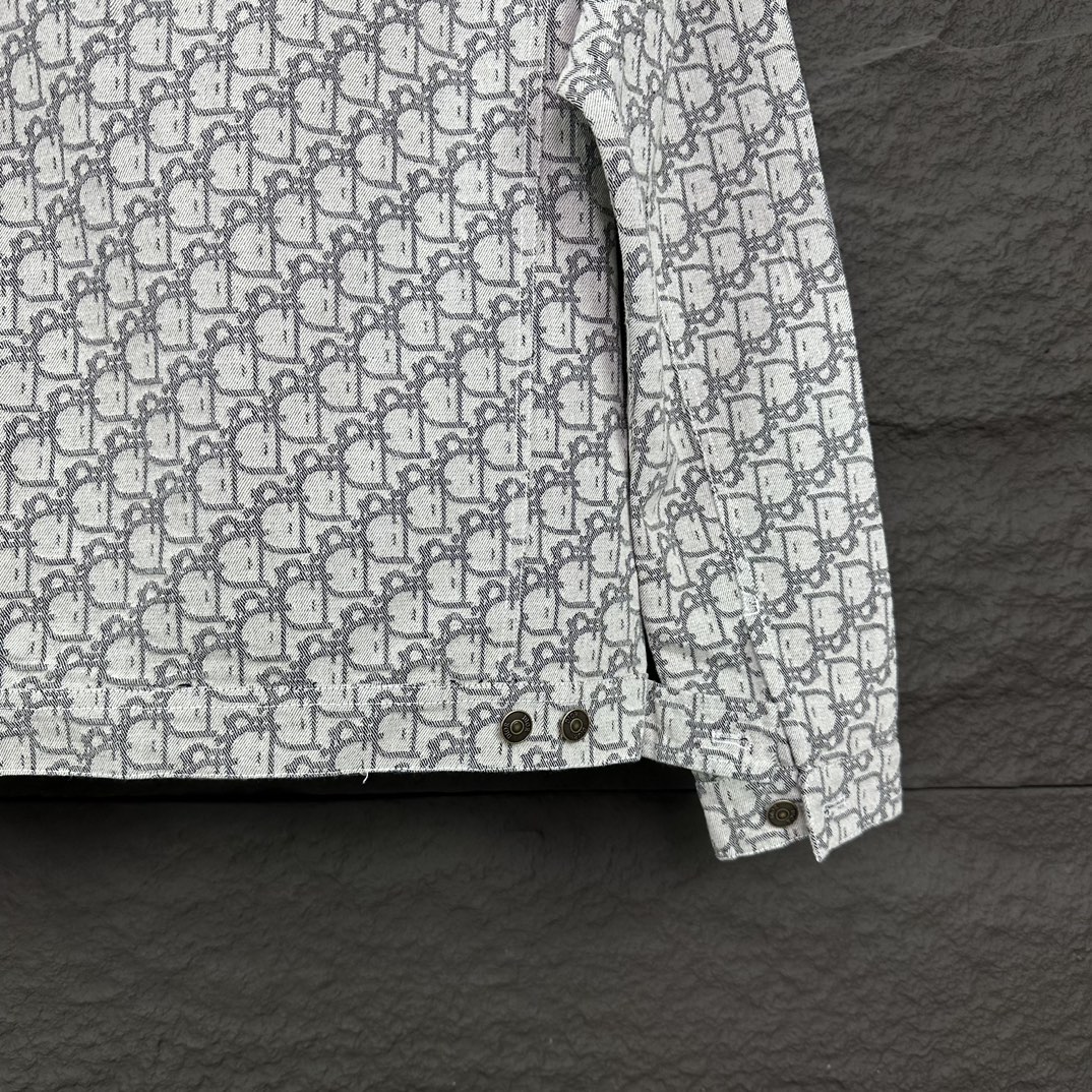 디올(Dior) 오블리크 카스리 코튼 데님 오버셔츠 - 이미지 7