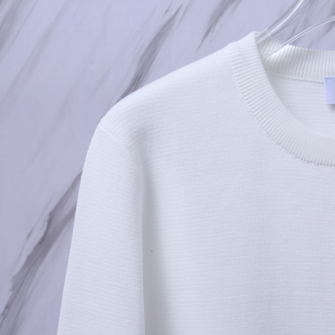 톰브라운(Thom Browne) 스타일 삼색 라인 니트 - 이미지 7