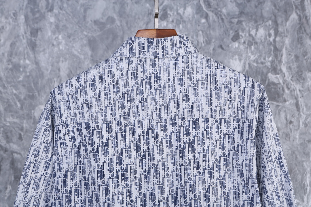 디올(Dior) 오블리크 카스리 코튼 데님 오버셔츠 - 이미지 8