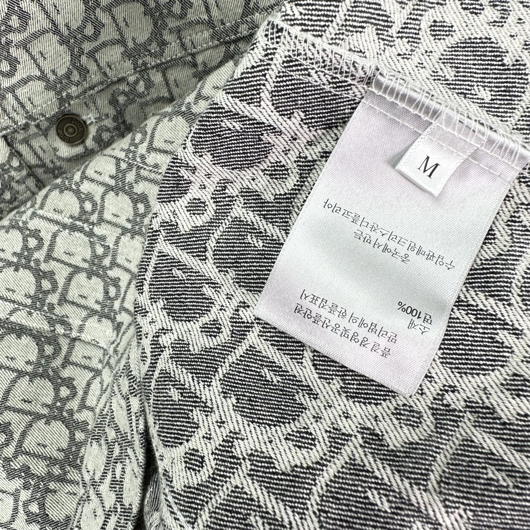 디올(Dior) 오블리크 카스리 코튼 데님 오버셔츠 - 이미지 8