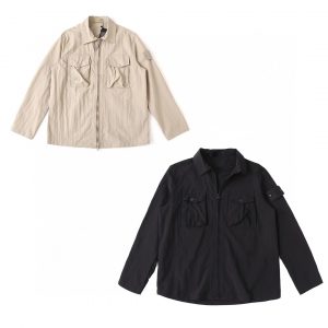 스톤아일랜드(STONE ISLAND) 고스트 피스 레진 코튼 오버셔츠