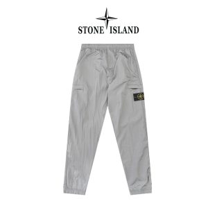 스톤아일랜드(STONE ISLAND)  메탈릭 나일론 컴퍼스 와펜 조거 팬츠