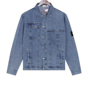 스톤아일랜드(STONE ISLAND) 워싱 데님 트러커 자켓