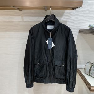 디올(Dior) 오블리크 자카드 스탠드 칼라 블루종