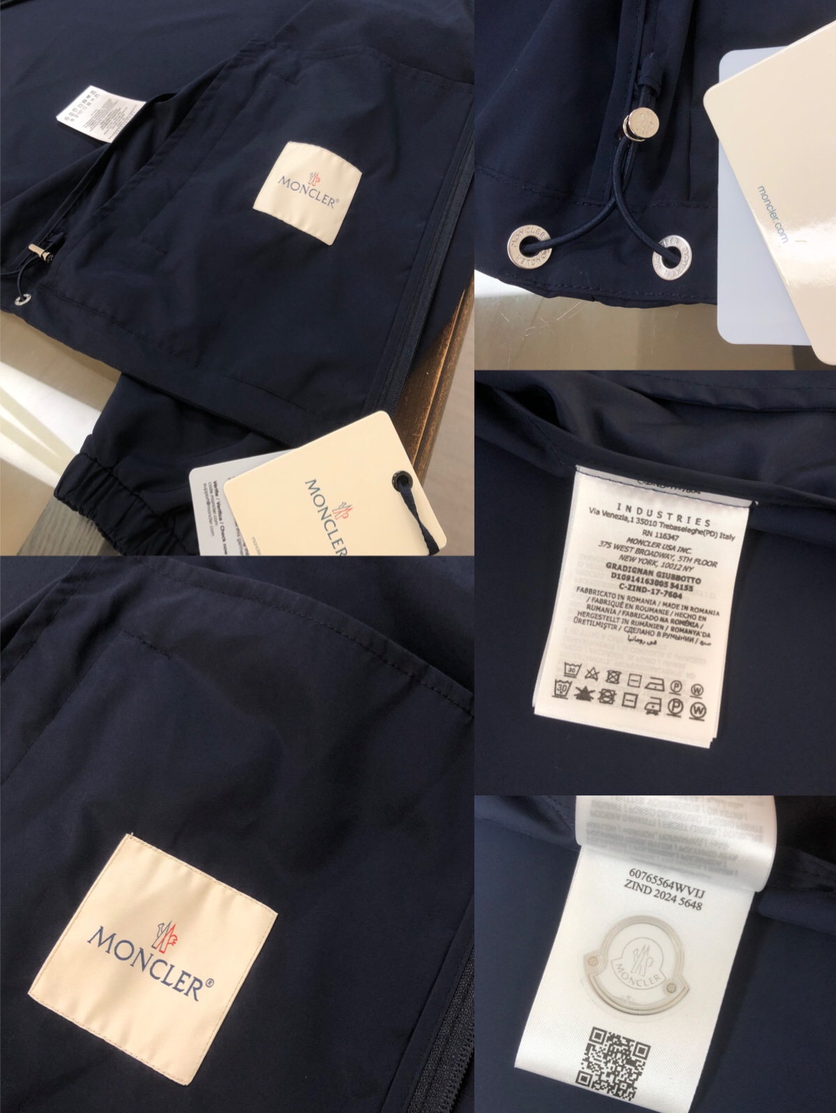 몽클레르 트리콜로 위빙 로고 패치 캐주얼 자켓 - 이미지 16