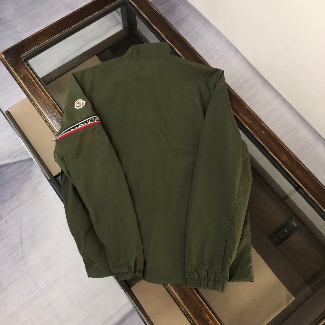 몽클레르 트리콜로 위빙 로고 패치 캐주얼 자켓 - 이미지 25