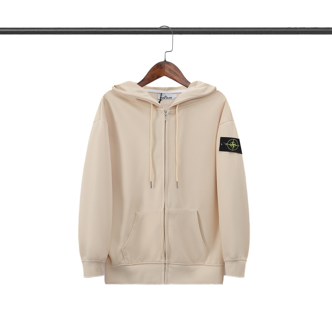 스톤아일랜드(STONE ISLAND) 클래식 와펜 후드 집업 자켓 - 이미지 4