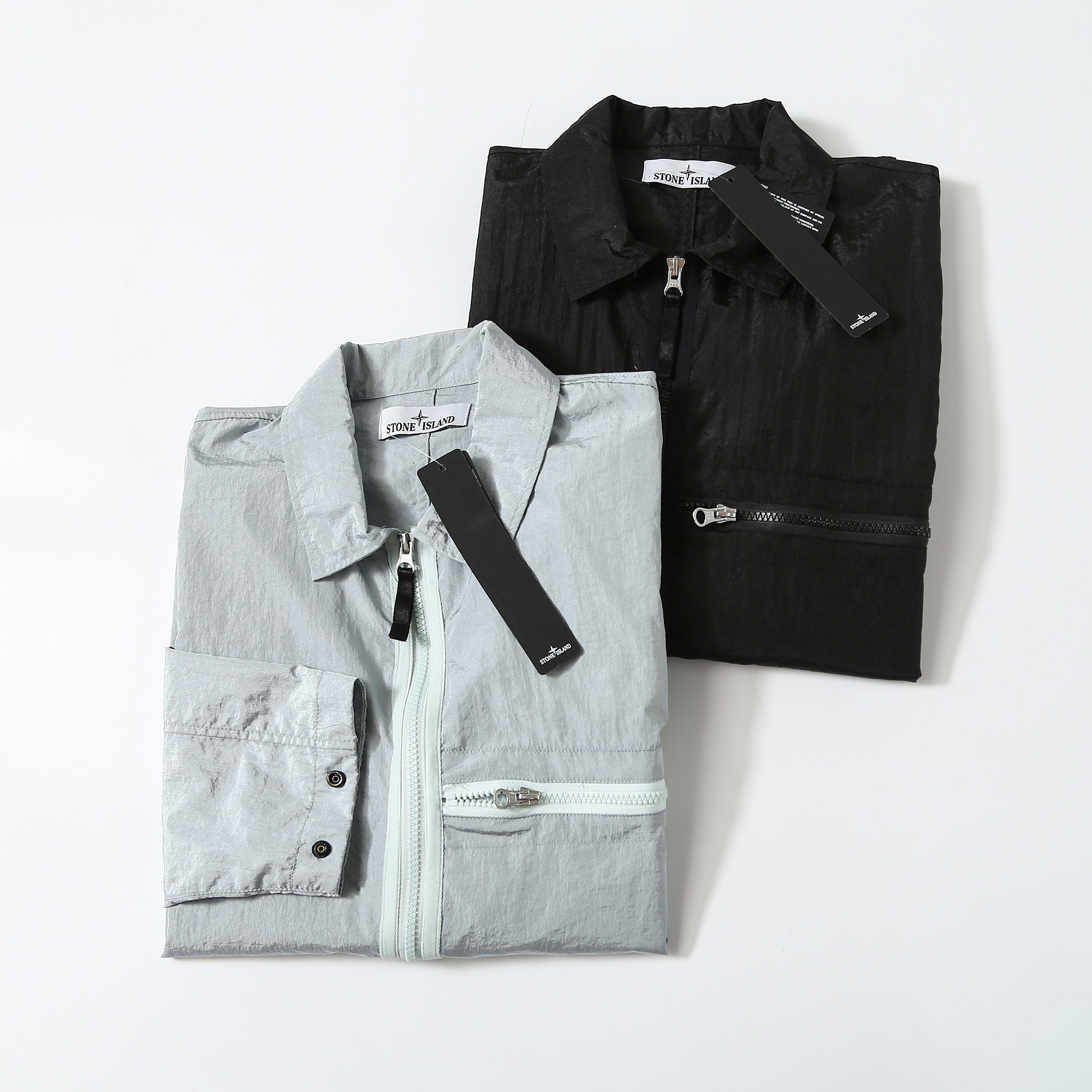 스톤아일랜드(STONE ISLAND) 크링클 랩스 나일론 자켓 - 이미지 4