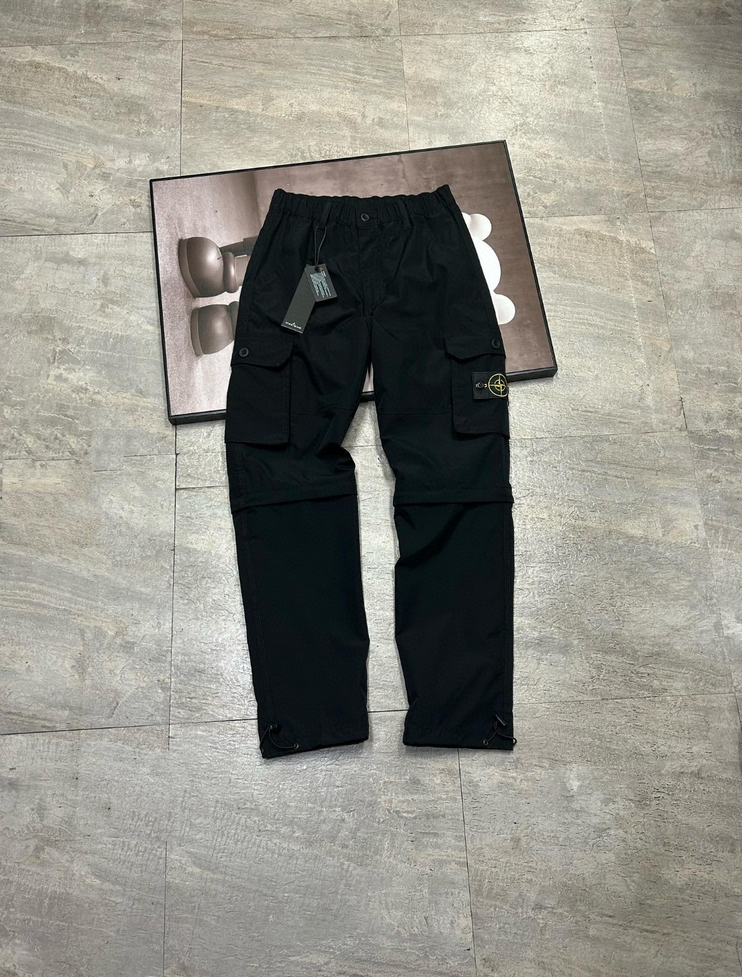 스톤아일랜드(STONE ISLAND) 가먼트 다이드 카고 팬츠 - 이미지 6