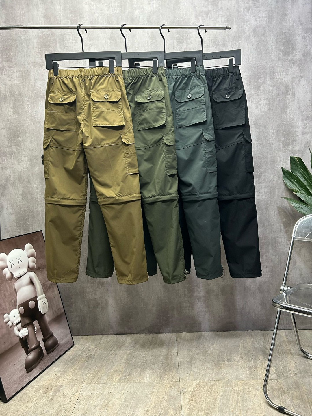 스톤아일랜드(STONE ISLAND) 가먼트 다이드 카고 팬츠 - 이미지 8