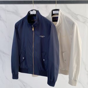 루이비통(Louis Vuitton) 클래식 로고 자수 해링턴 자켓