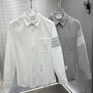 톰브라운(THOM BROWNE) 4-바 사선 스트라이프 셔츠