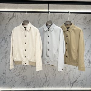 로로피아나(Loro Piana) 린넨 코튼 혼방 해링턴 자켓