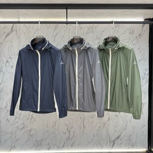 몽클레르 (Moncler)콘트라스트 지퍼 후드 윈드브레이커