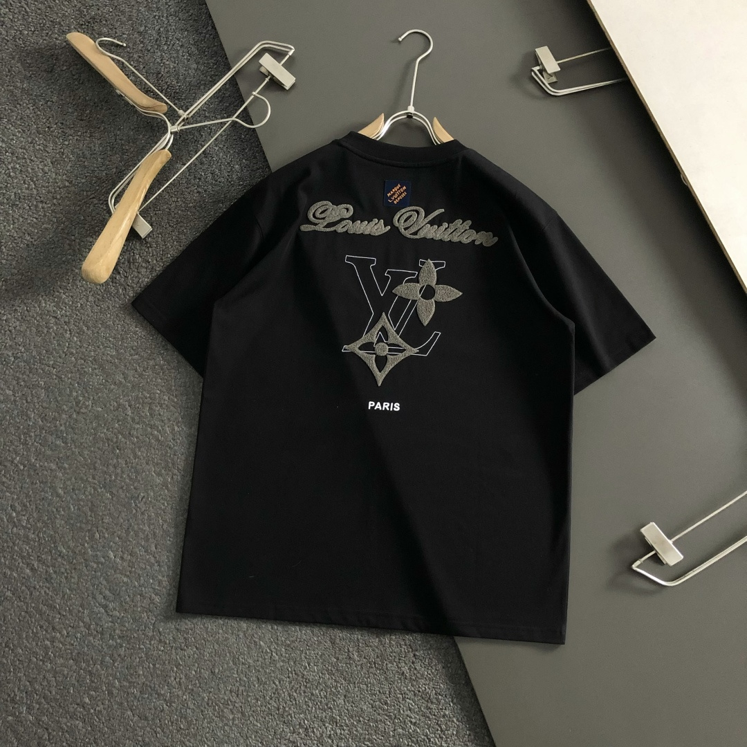 루이비통(Louis Vuitton) 업사이드 다운 LV 로고 반팔 티셔츠 - 이미지 5